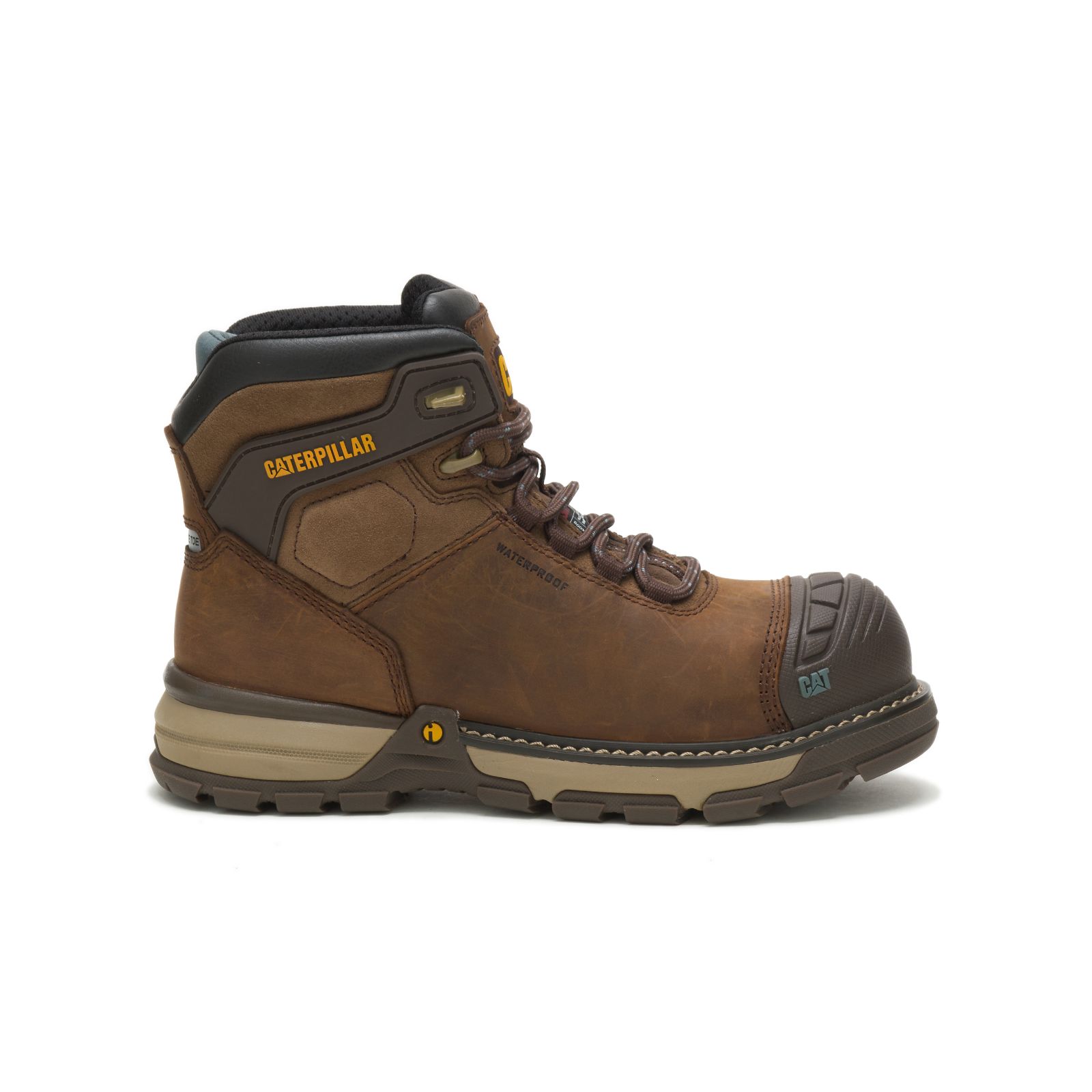 Caterpillar Boots South Africa - Cat Women's Excavator Superlite Waterproof Thinsulate™ Nano Toe Work Boots Dark Brown XK5396812